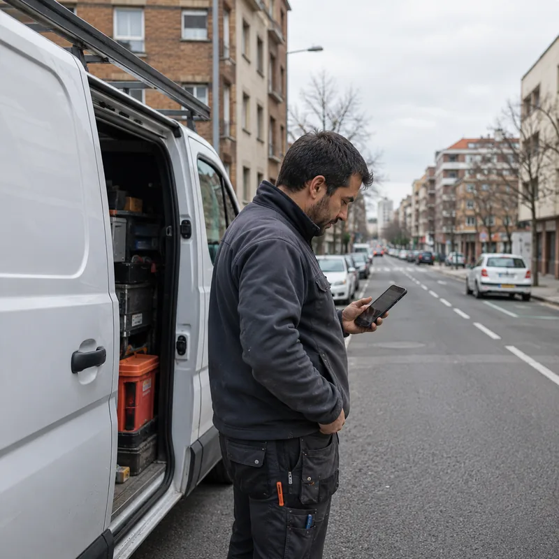 Equipo desplazado visible en el mapa de geofencing de Geornada | Geornada