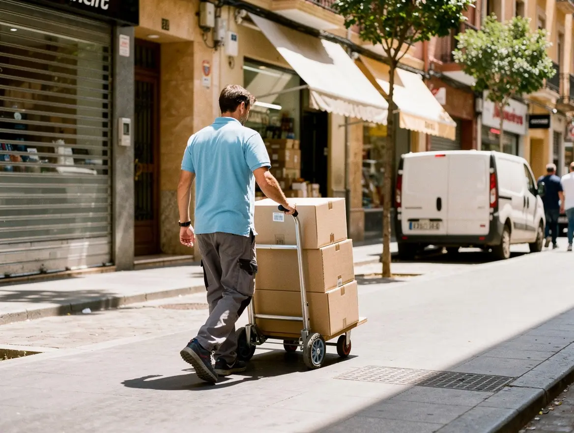 Reparto urbano en ciudad