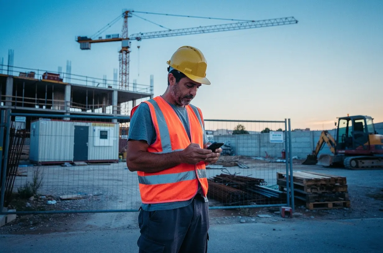 Fichaje geolocalizado en construcción | Geornada